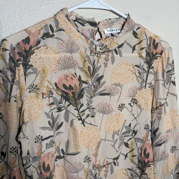 Downeast Blouse Women's Small Long Sleeve Lightweight Top Boho Casual Shirt - Picture 2 of 8